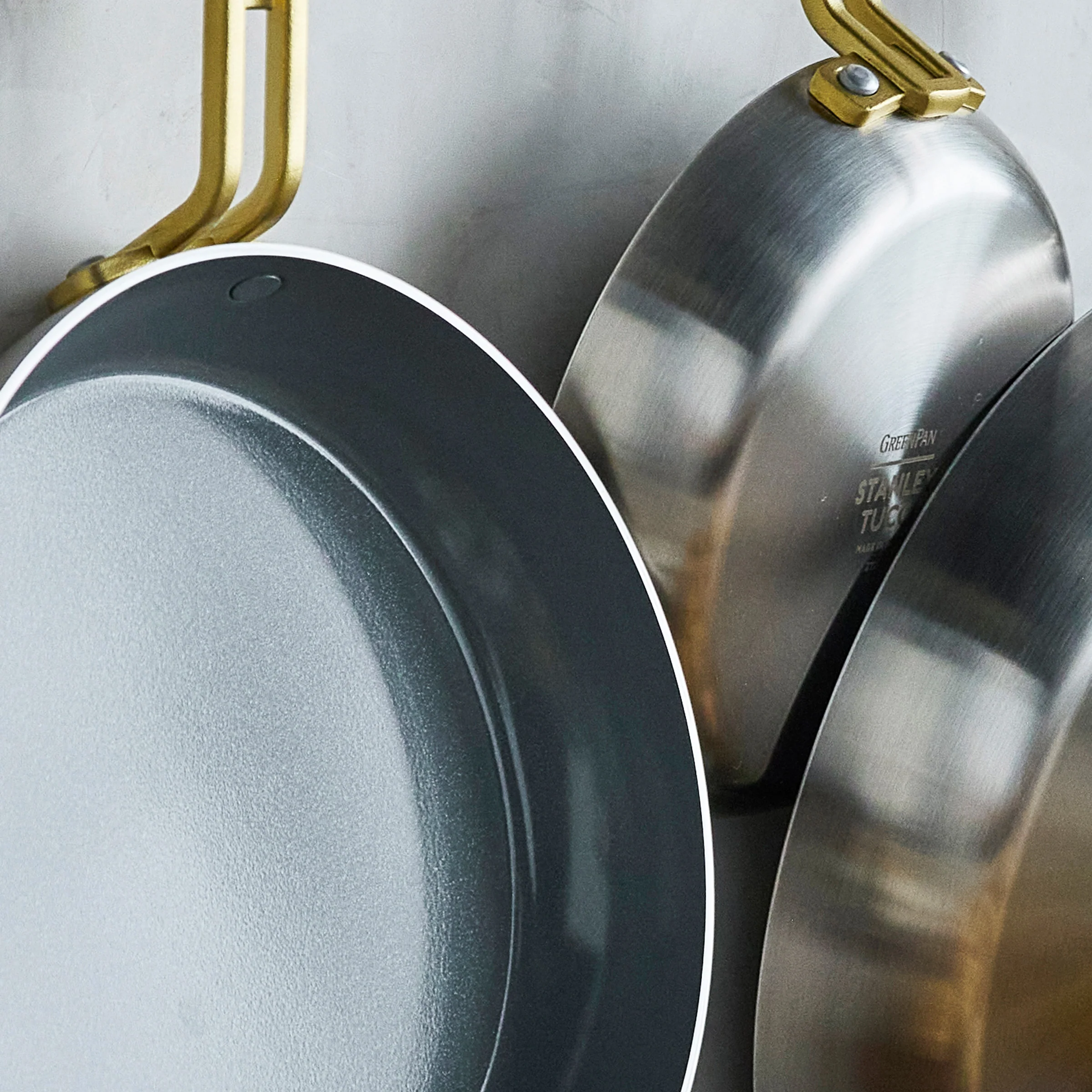 Stanley Tucci™ Stainless Steel Ceramic Nonstick 8", 10" and 12" Frypan Set - Image 11