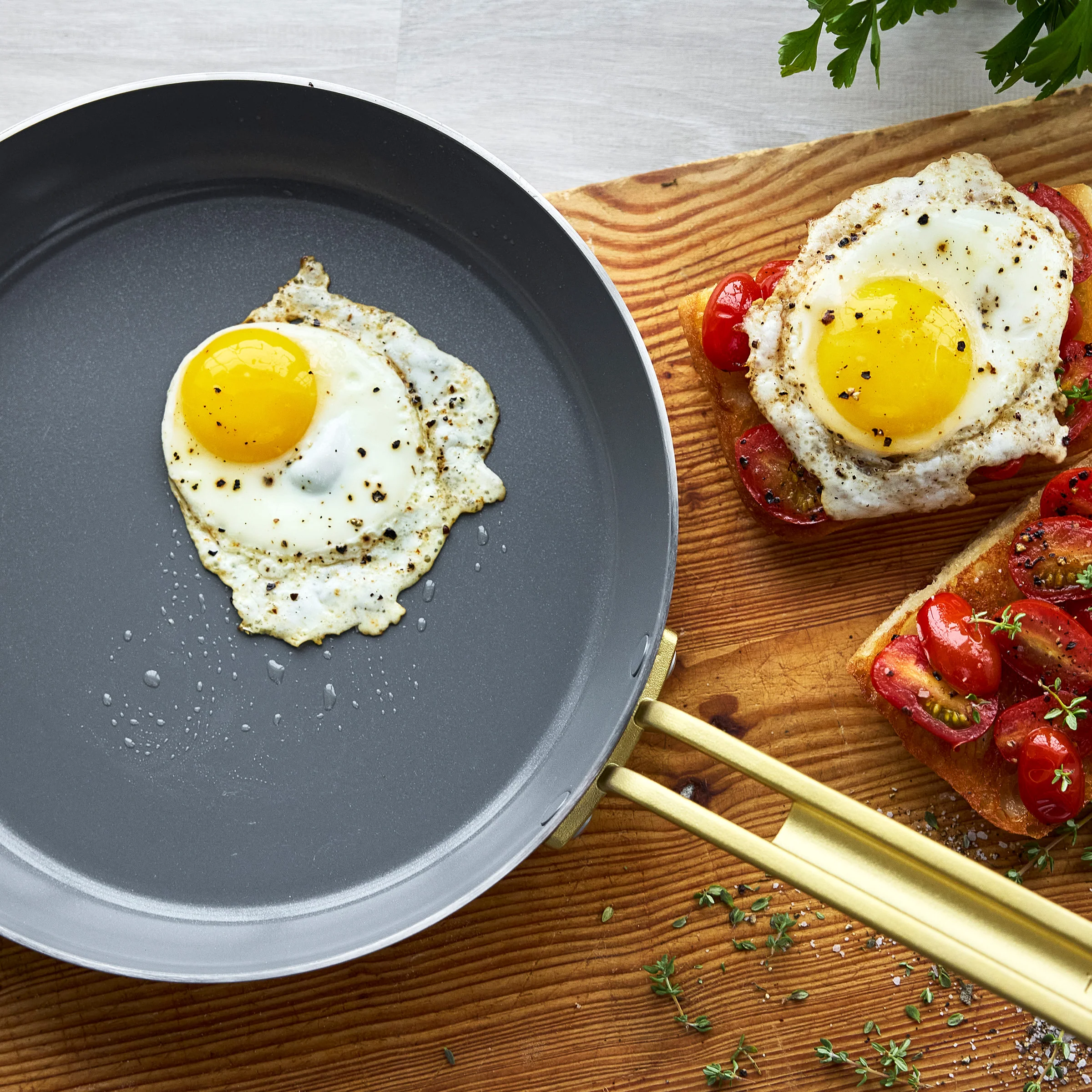 Stanley Tucci™ Stainless Steel Ceramic Nonstick 8", 10" and 12" Frypan Set - Image 5