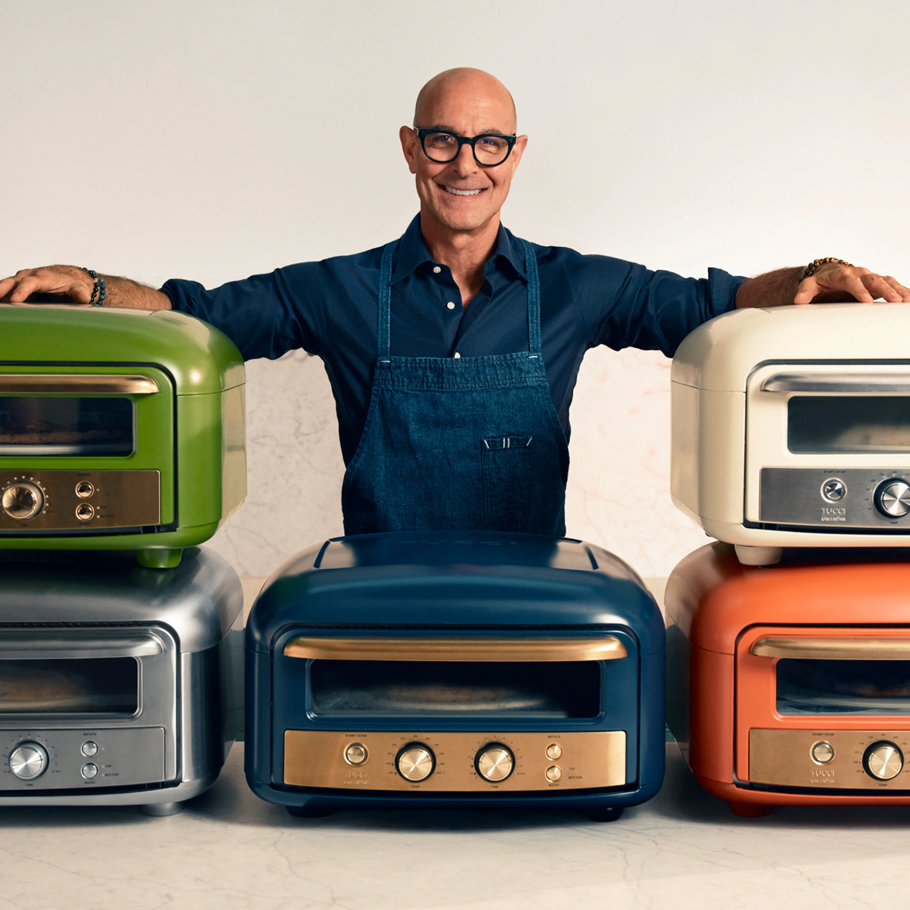 Stanley Tucci™ Indoor and Outdoor Pizza Oven | Marino Blue - Image 2