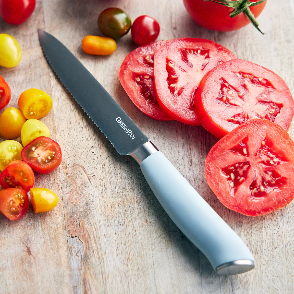 Titanium Cutlery 5" Serrated Utility Knife | Blue Haze - Image 2