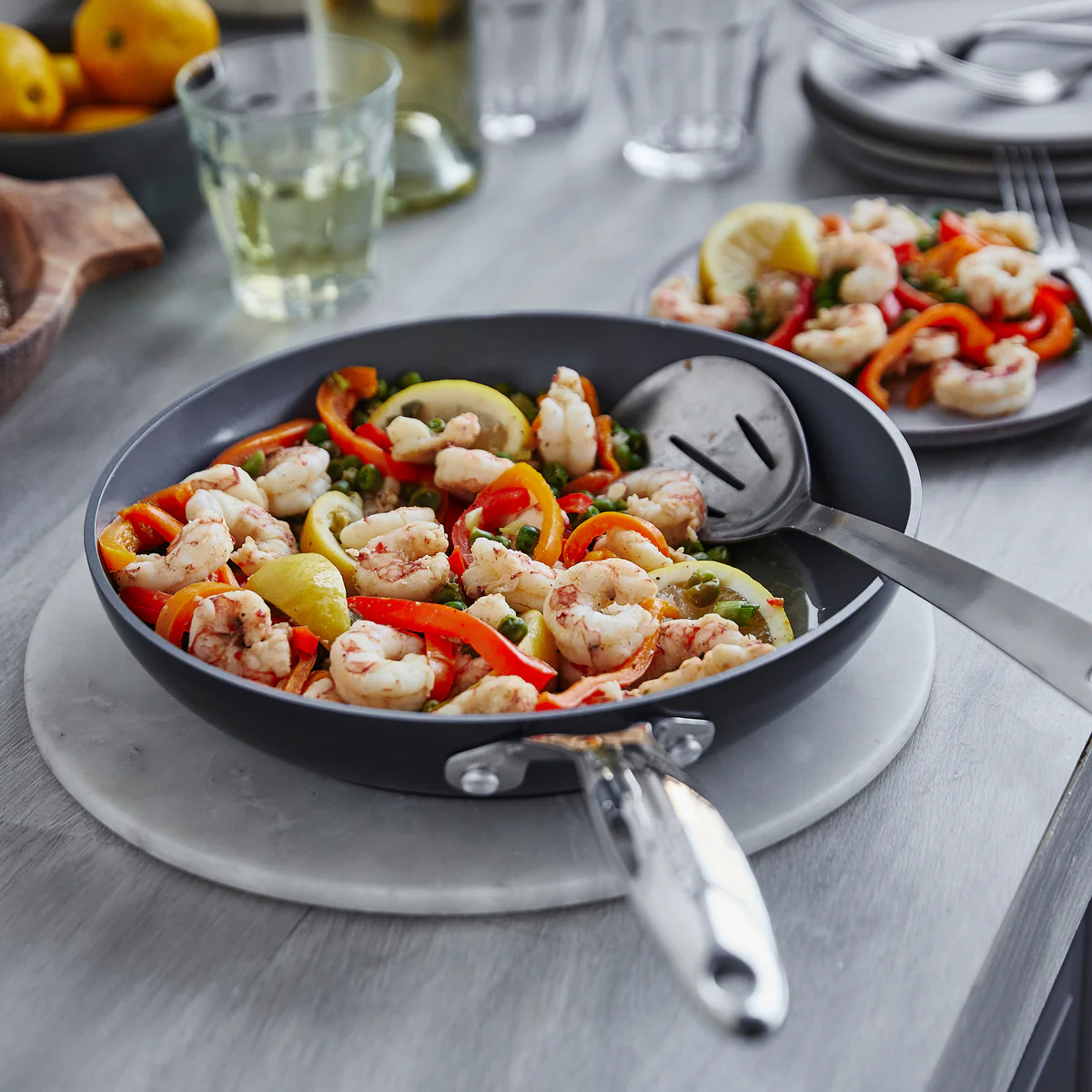 Valencia Pro Ceramic Nonstick 10" Frypan with Lid - Image 6