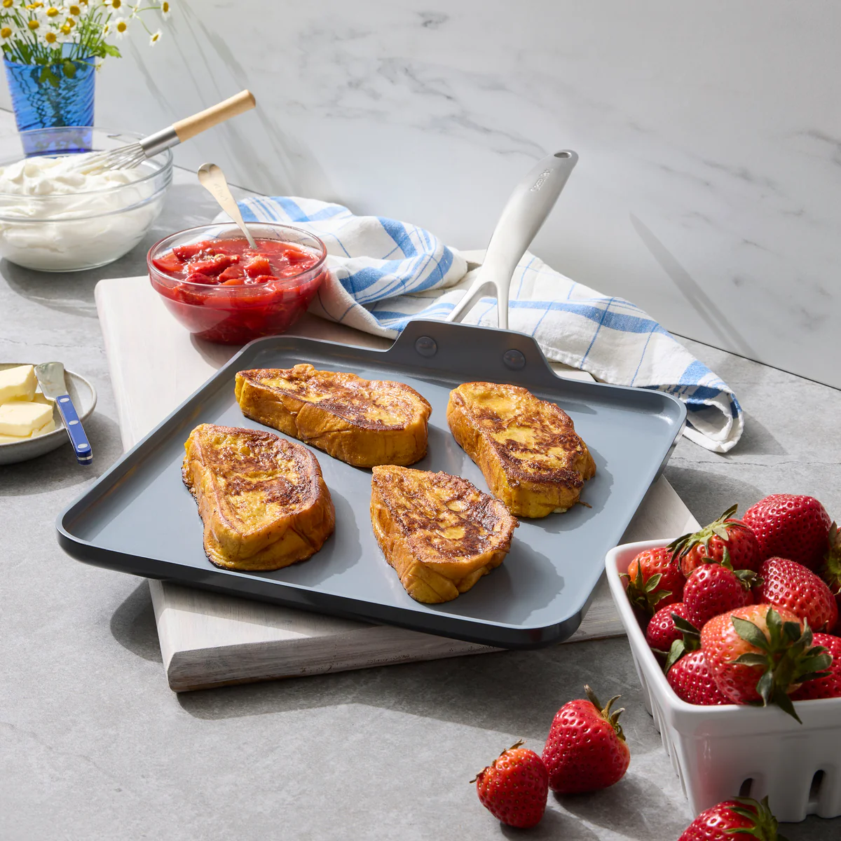 Valencia Pro Ceramic Nonstick 11" Square Griddle - Image 4
