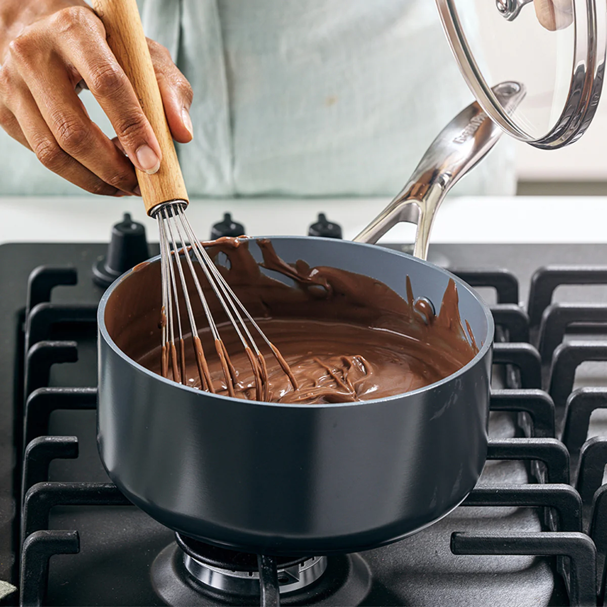 Valencia Pro Ceramic Nonstick 2-Quart Saucepan with Lid - Image 5