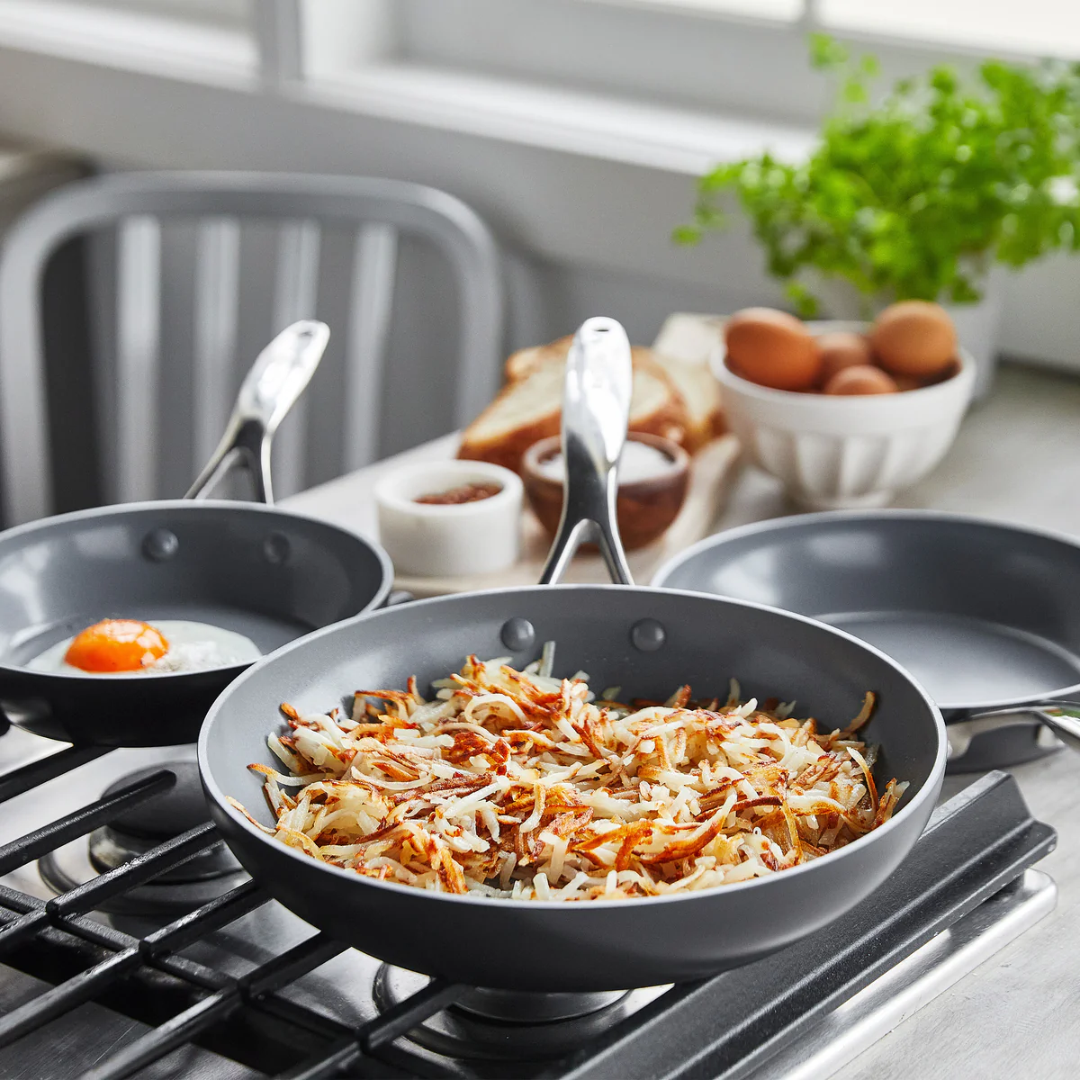 Valencia Pro Ceramic Nonstick 11-Piece Cookware Set | Gray - Image 11
