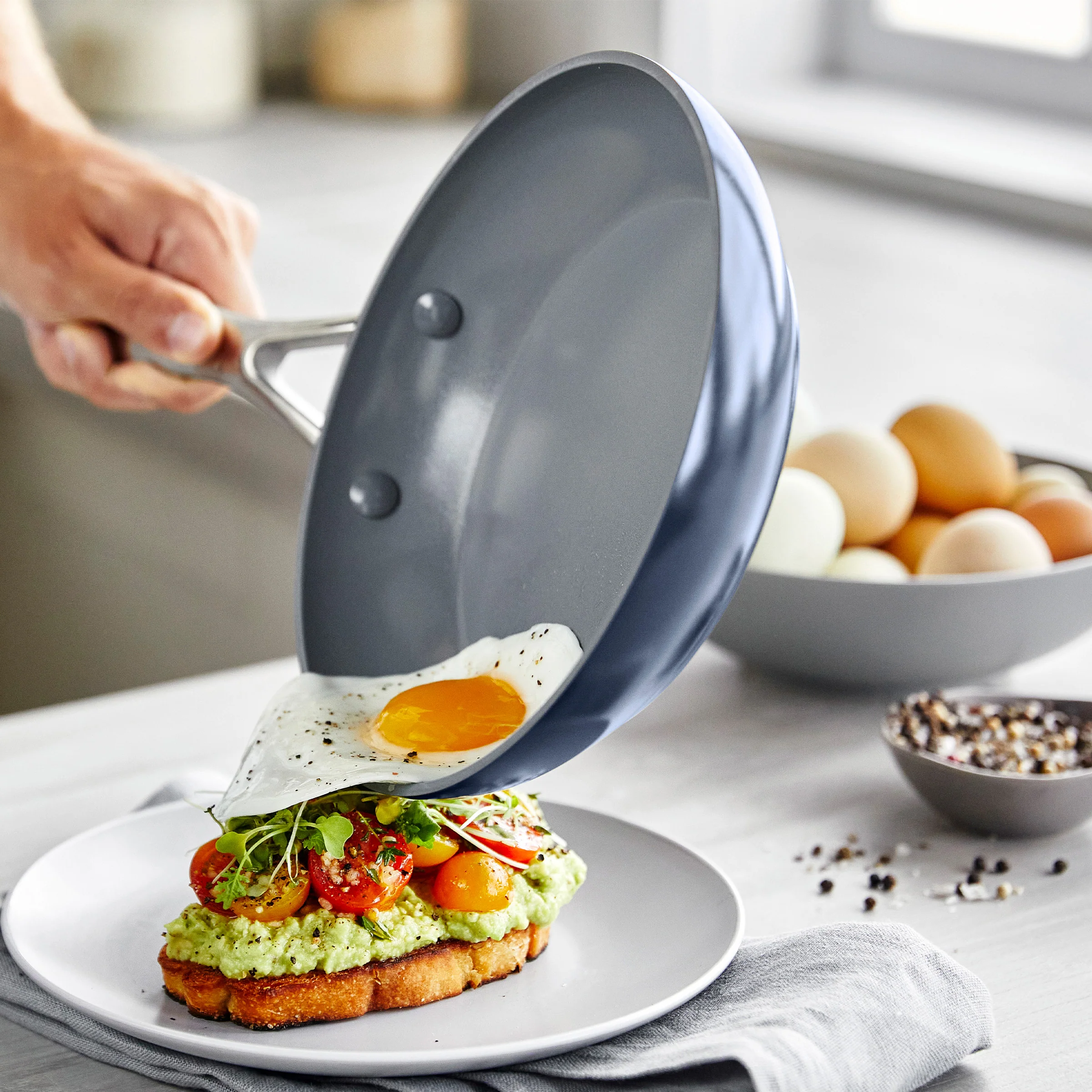 Valencia Pro Ceramic Nonstick 11-Piece Cookware Set | Twilight - Image 4