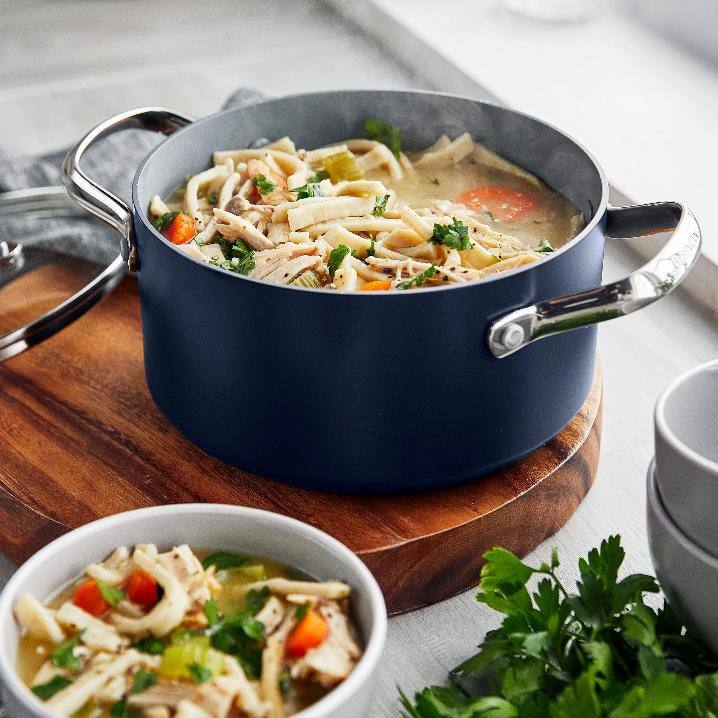 Valencia Pro Ceramic Nonstick 11-Piece Cookware Set | Twilight - Image 6