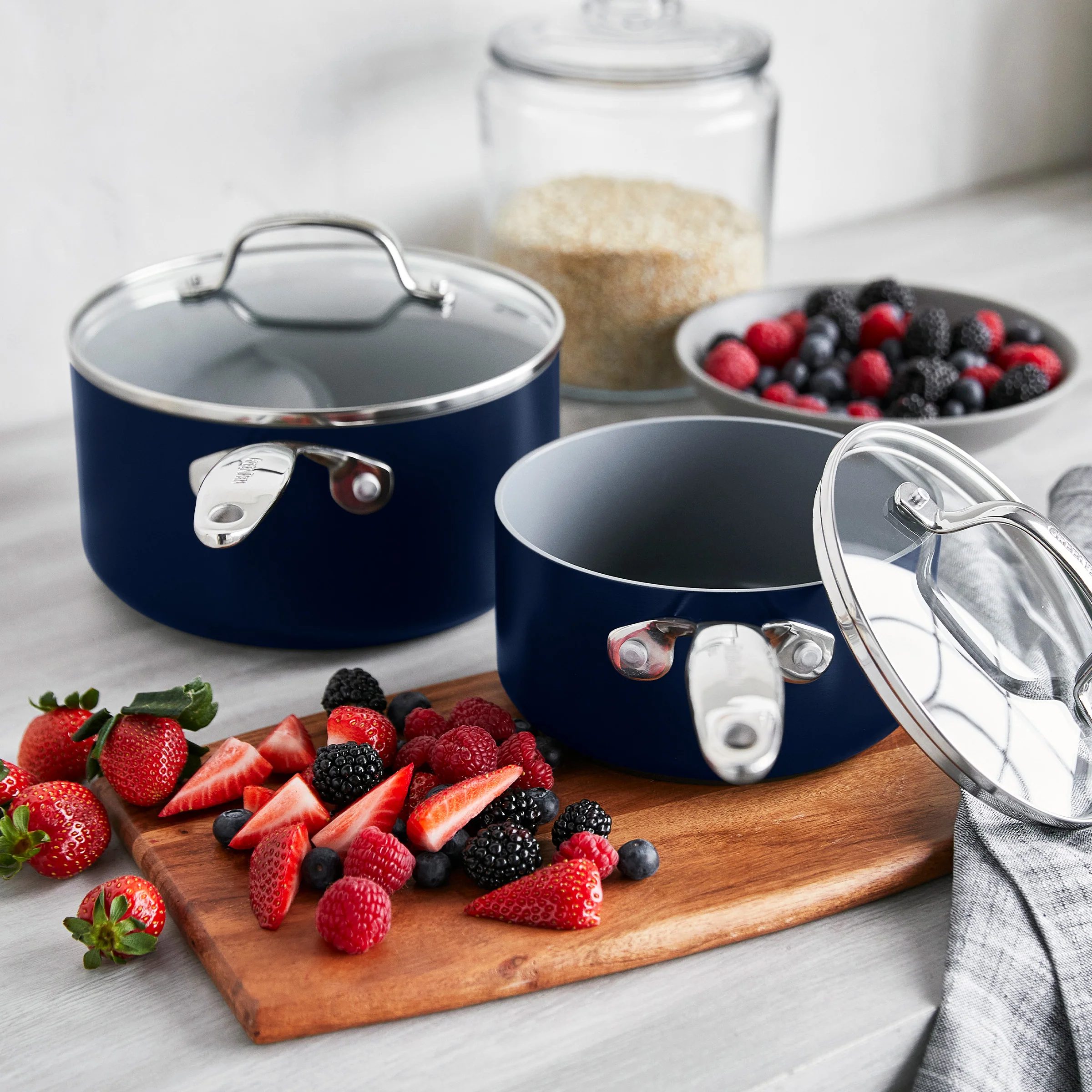 Valencia Pro Ceramic Nonstick 11-Piece Cookware Set | Twilight - Image 8