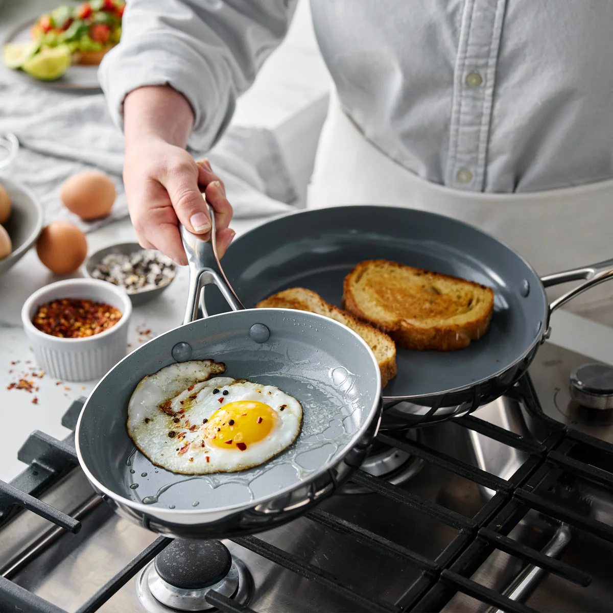 Valencia Pro Stainless Steel 10-Piece Cookware Set - Image 4