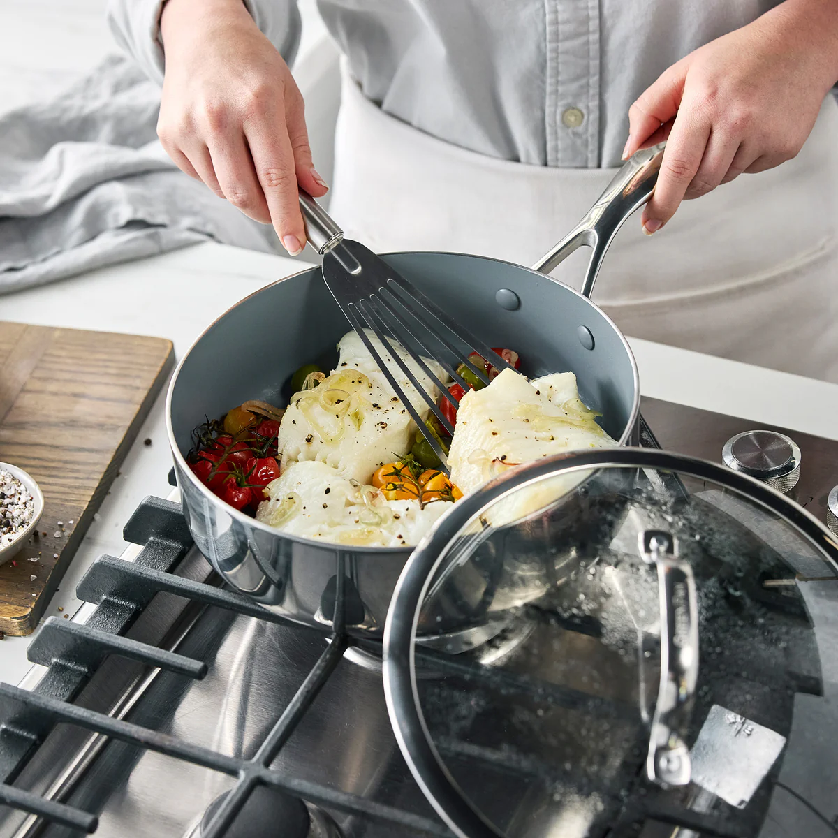 Valencia Pro Stainless Steel 10-Piece Cookware Set - Image 9