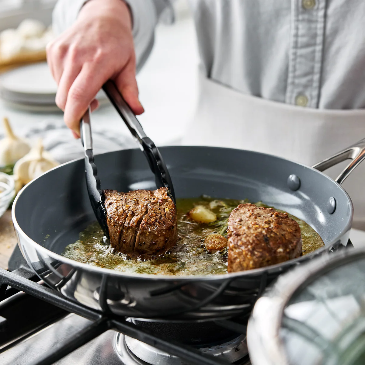 Valencia Pro Stainless Steel 12" Frypan - Image 5